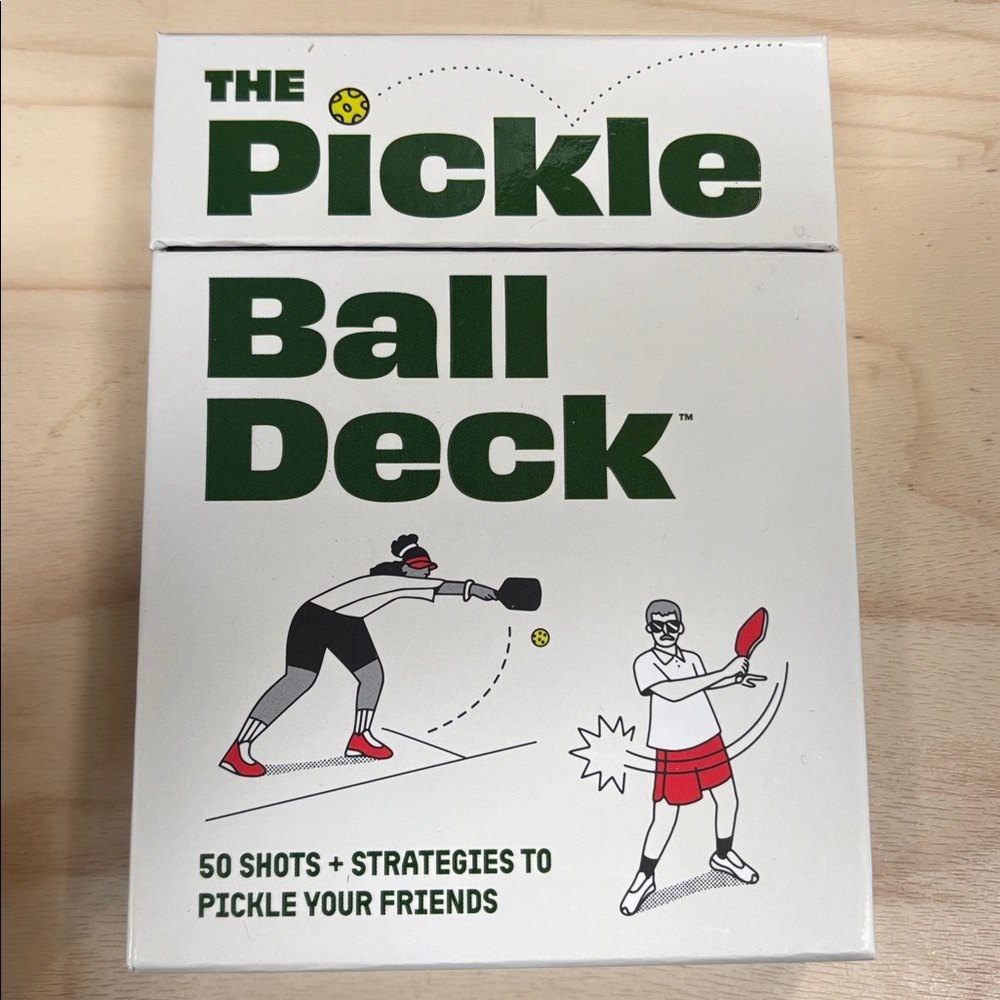 Pickle Ball Deck Game - Green and Red
